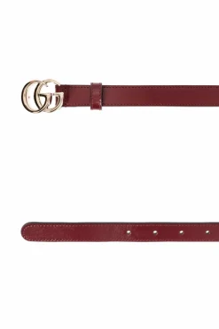 Gucci BORDO Skórzany pasek
