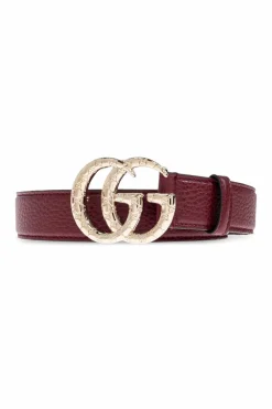 Gucci BORDO Skórzany pasek