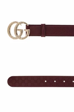 Gucci BORDO Skórzany pasek