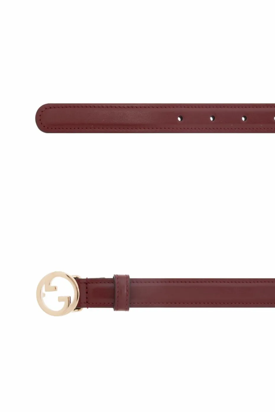 Gucci BORDO Skórzany pasek