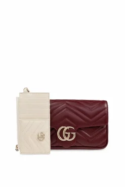 Gucci BORDO Torba na ramię `GG Marmont Super Mini`