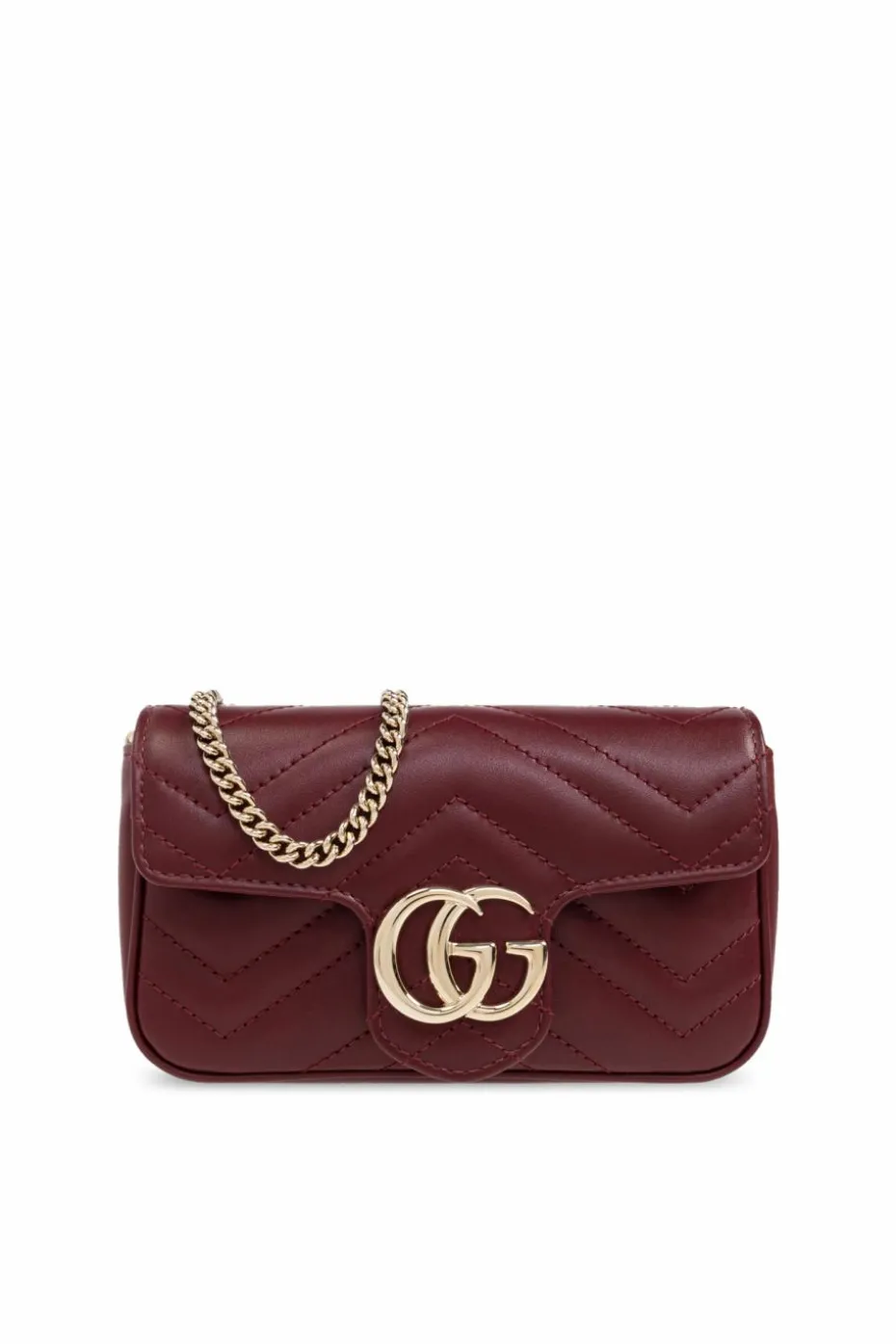 Gucci BORDO Torba na ramię ‘GG Marmont Super Mini’