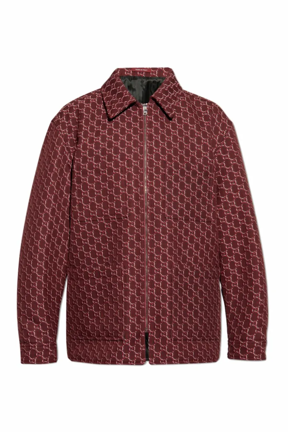 Gucci BORDO Wełniana kurtka