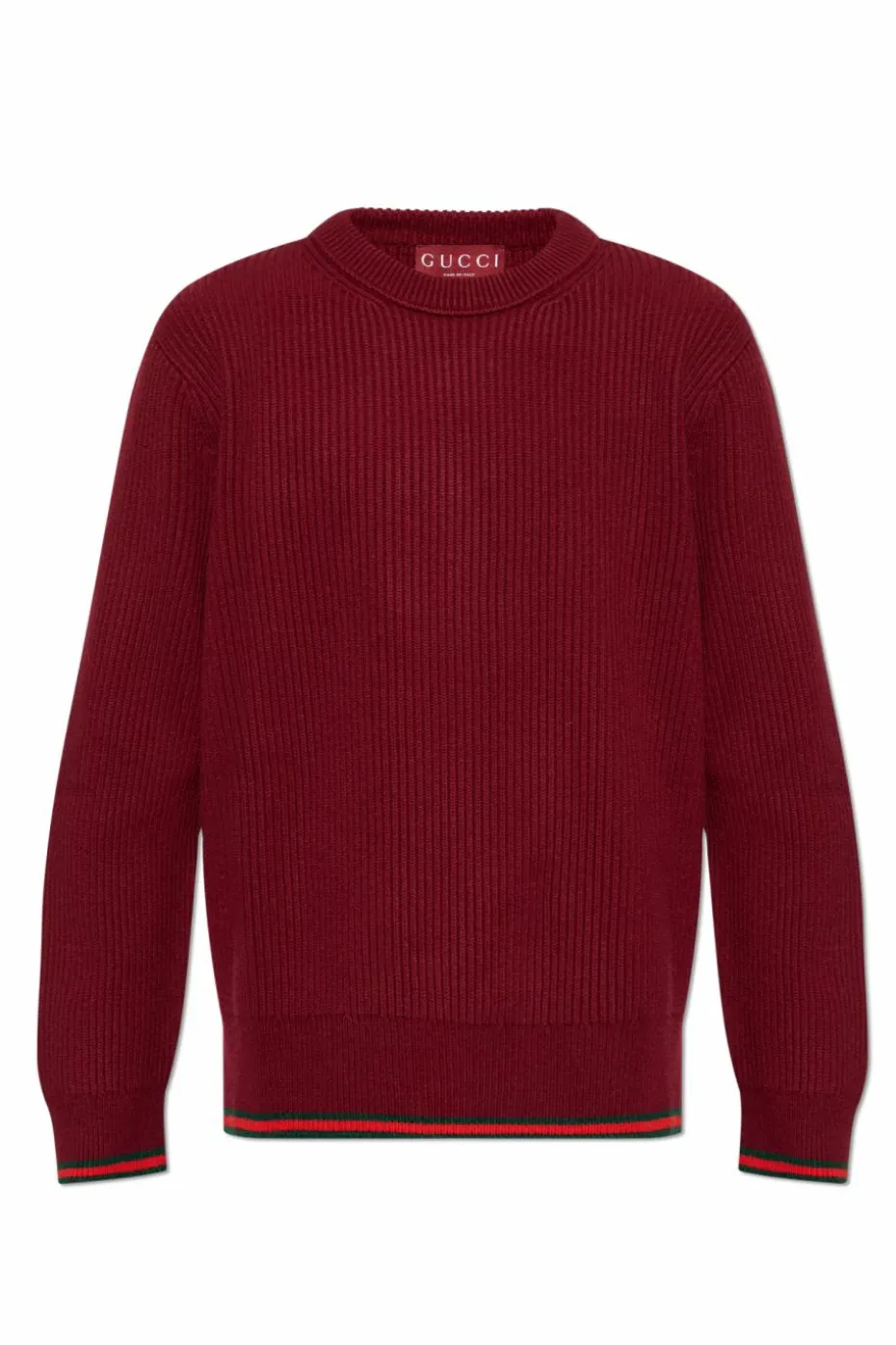 Gucci BORDO Wełniany sweter