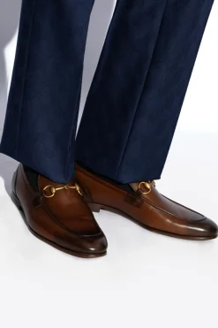 Gucci BRĄZOWY Buty typu 'loafers'