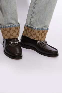 Gucci BRĄZOWY Buty typu ‘loafers’