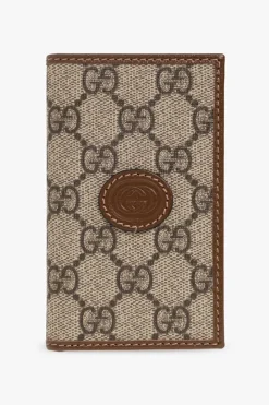Gucci BRĄZOWY Etui na karty z logo