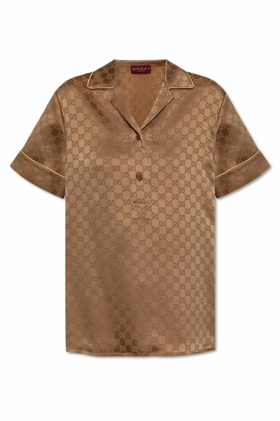 Gucci BRĄZOWY Koszula z monogramem
