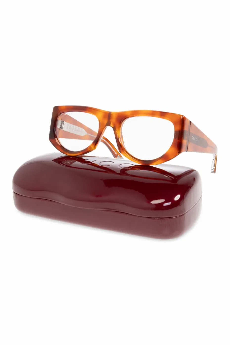 Gucci BRĄZOWY Okulary korekcyjne