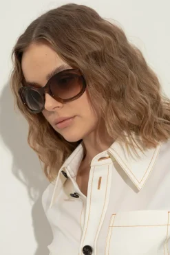Gucci BRĄZOWY Okulary przeciwsłoneczne