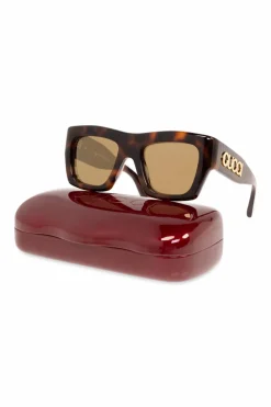 Gucci BRĄZOWY Okulary przeciwsłoneczne