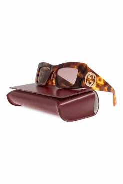 Gucci BRĄZOWY Okulary przeciwsłoneczne