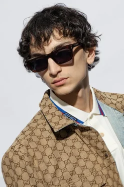 Gucci BRĄZOWY Okulary przeciwsłoneczne