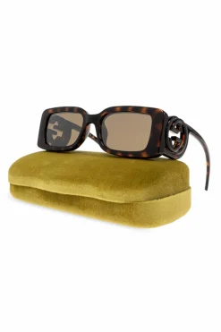Gucci BRĄZOWY Okulary przeciwsłoneczne