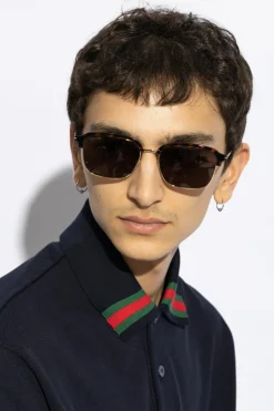 Gucci BRĄZOWY Okulary przeciwsłoneczne