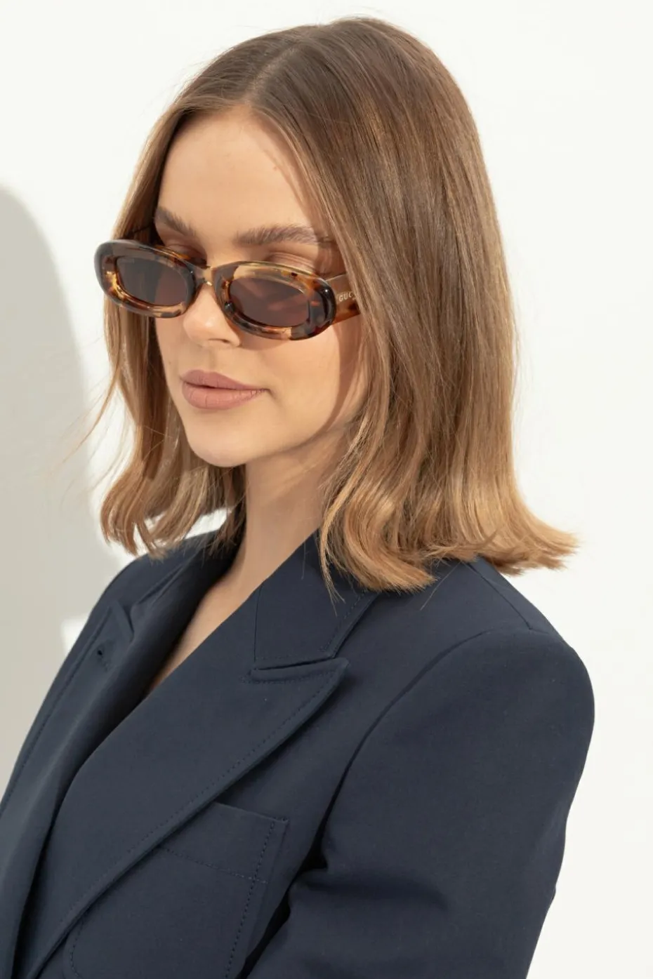 Gucci BRĄZOWY Okulary przeciwsłoneczne