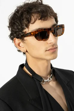 Gucci BRĄZOWY Okulary przeciwsłoneczne