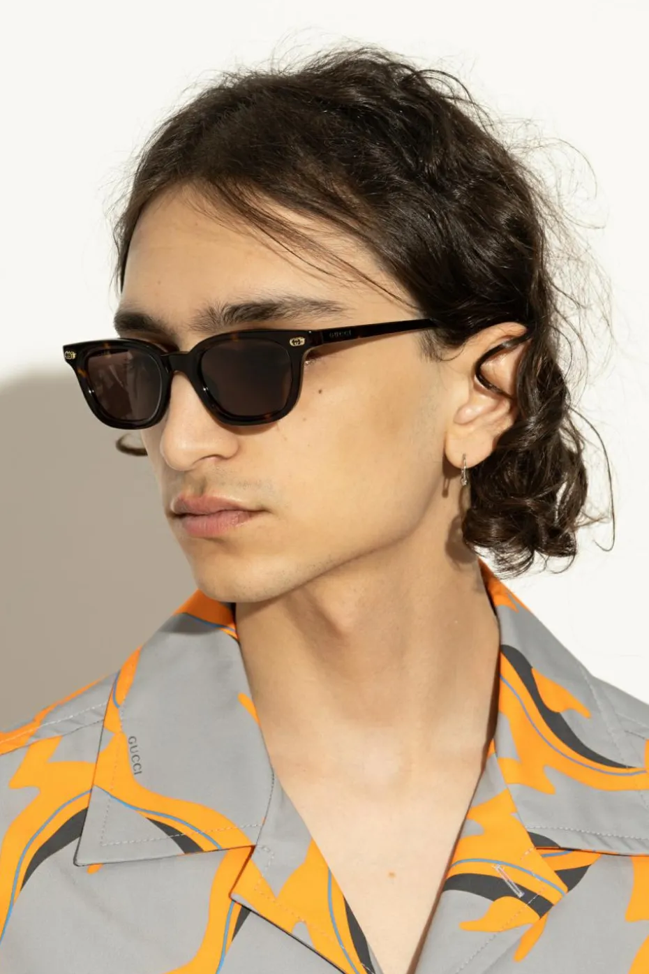 Gucci BRĄZOWY Okulary przeciwsłoneczne
