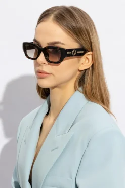 Gucci BRĄZOWY Okulary przeciwsłoneczne