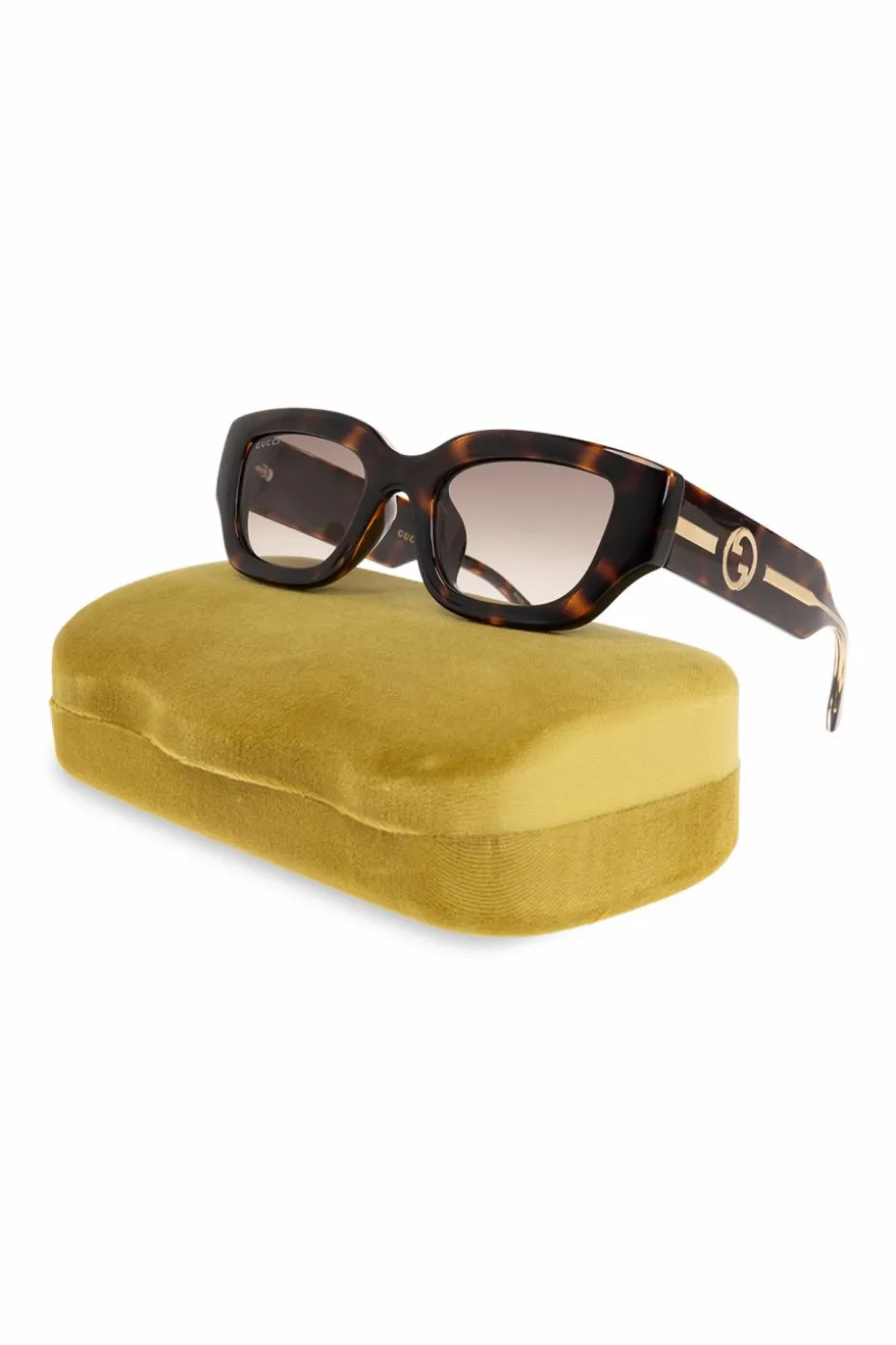 Gucci BRĄZOWY Okulary przeciwsłoneczne