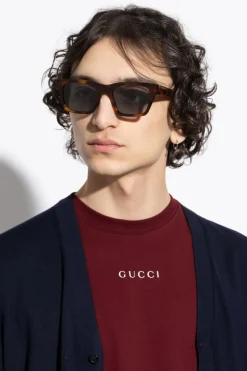 Gucci BRĄZOWY Okulary przeciwsłoneczne