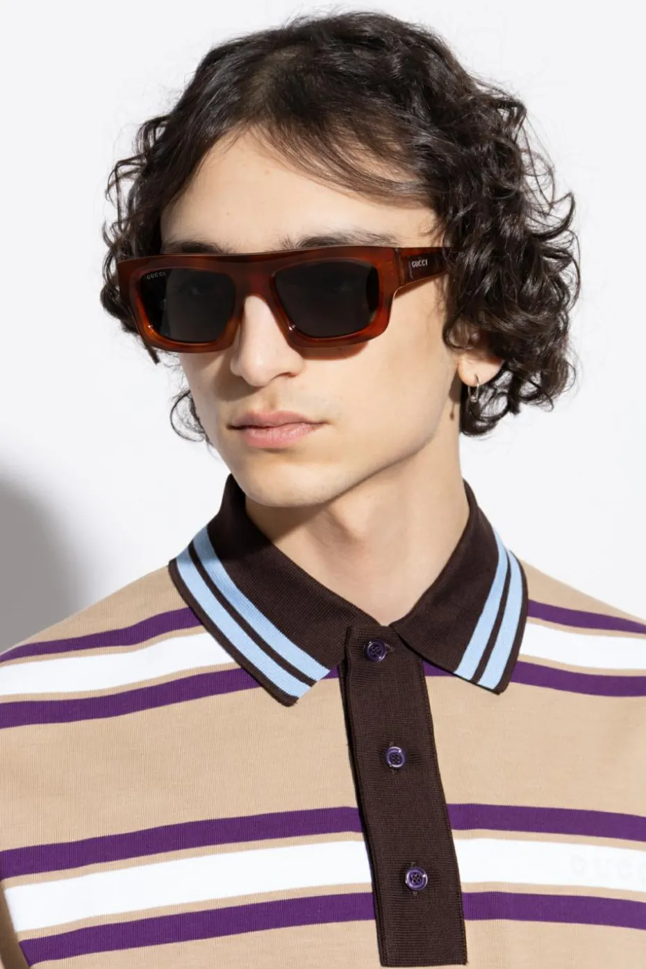 Gucci BRĄZOWY Okulary przeciwsłoneczne