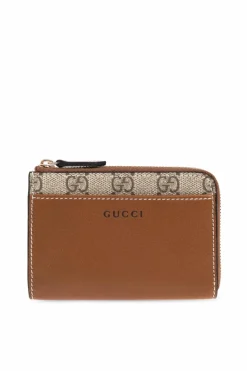Gucci BRĄZOWY Portfel z logo