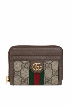 Gucci BRĄZOWY Portfel z logo