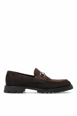 Gucci BRĄZOWY Skórzane buty