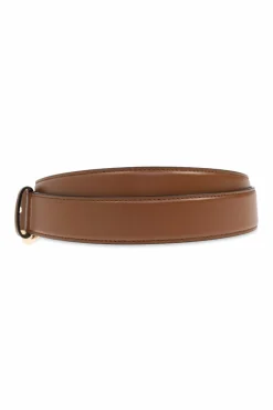 Gucci BRĄZOWY Skórzany pasek