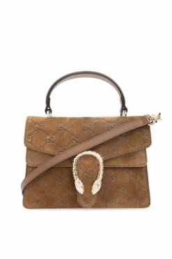 Gucci BRĄZOWY Torba do ręki `Dionysus Mini`