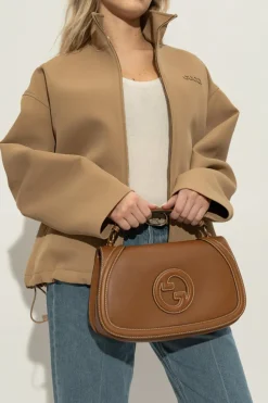 Gucci BRĄZOWY Torba do ręki `Blondie Medium`