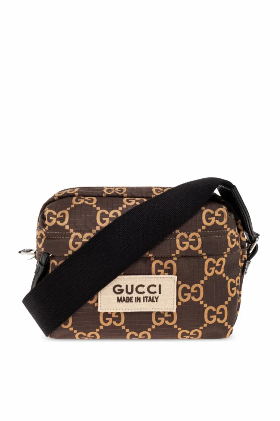 Gucci BRĄZOWY Torba na ramię z monogramem