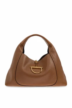 Gucci BRĄZOWY Torba na ramię `Softbit Maxi`