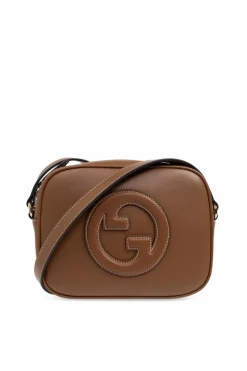 Gucci BRĄZOWY Torba na ramię `Blondie Mini`