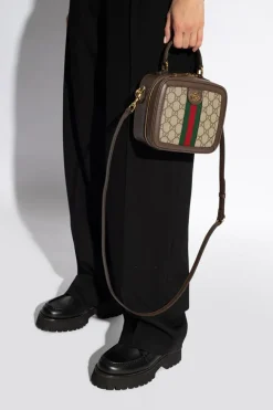 Gucci BRĄZOWY Torba na ramię ‘Ophidia’