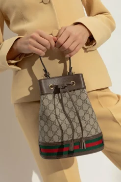 Gucci BRĄZOWY Torba na ramię ‘Ophidia’