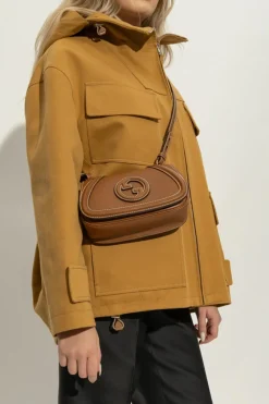Gucci BRĄZOWY Torba na ramię `Blondie Mini`