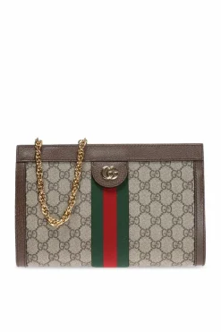 Gucci BRĄZOWY Torba na ramię 'Ophidia'