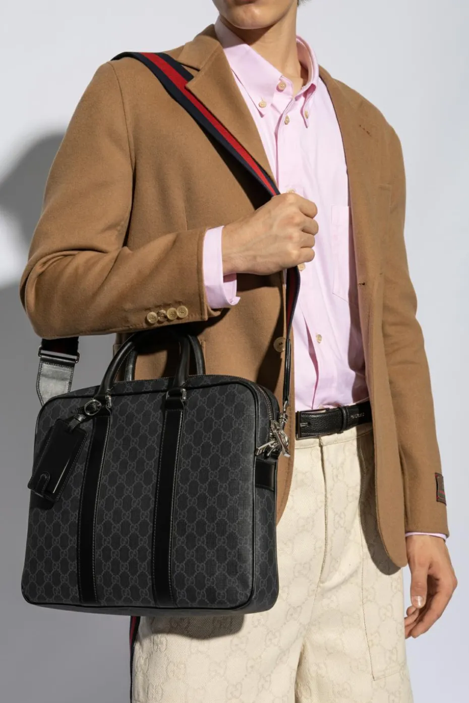 Gucci CZARNY Aktówka z monogramem