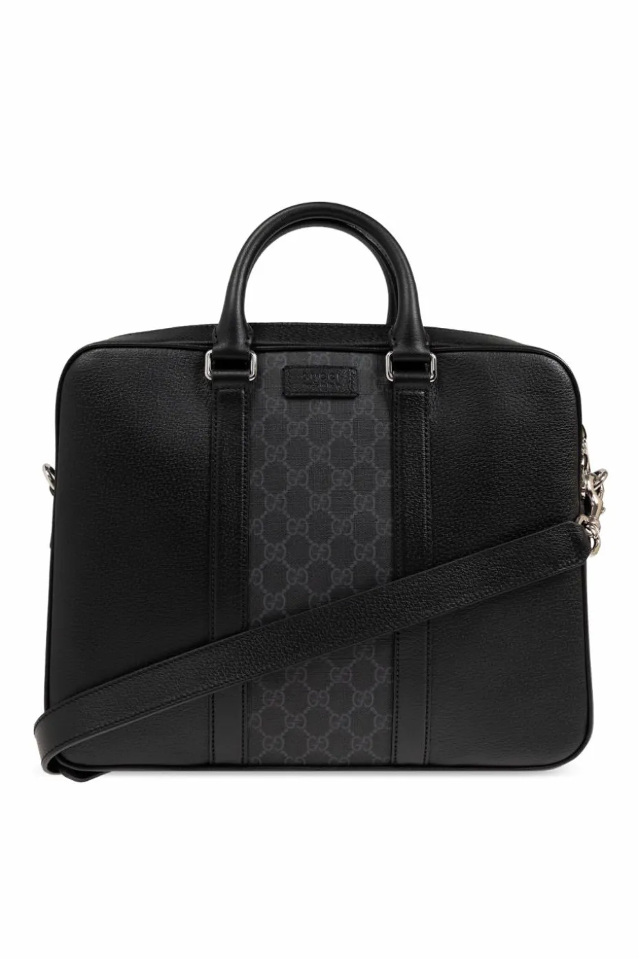 Gucci CZARNY Aktówka z paskiem na ramię