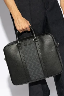 Gucci CZARNY Aktówka z paskiem na ramię