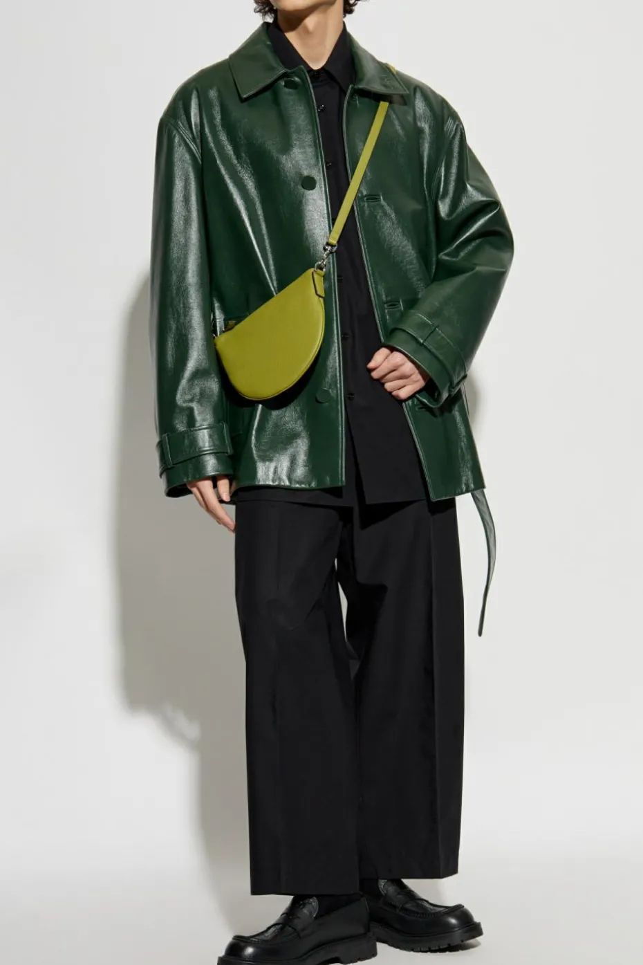 Gucci CZARNY Bawełniana koszula z wypukłym logo