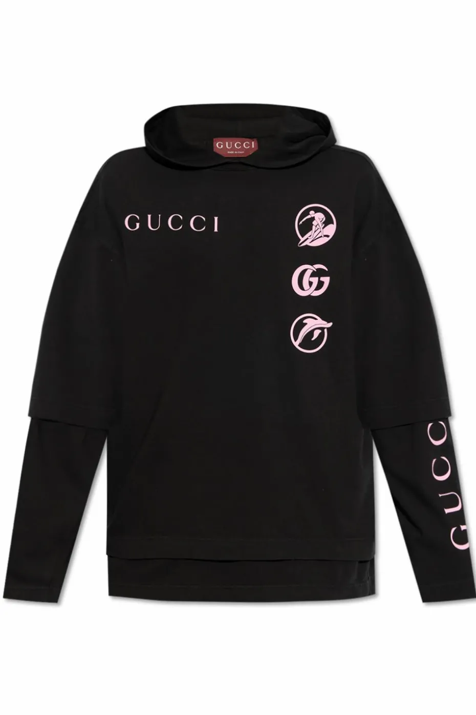 Gucci CZARNY Bluza z kapturem