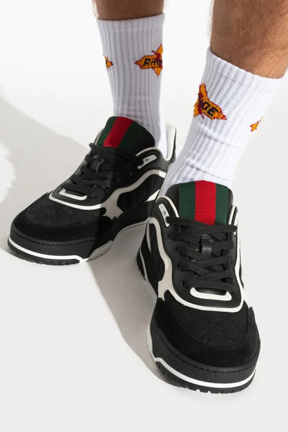Gucci CZARNY Buty sportowe `RE-WEB`