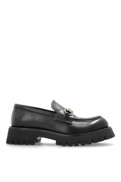 Gucci CZARNY Buty typu `loafers` na platformie