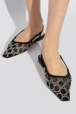 Gucci CZARNY Buty z monogramem
