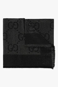 Gucci CZARNY Chusta ze wzorem ‘GG’