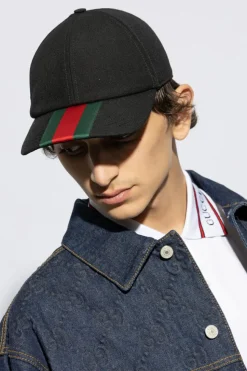 Gucci CZARNY Czapka z daszkiem