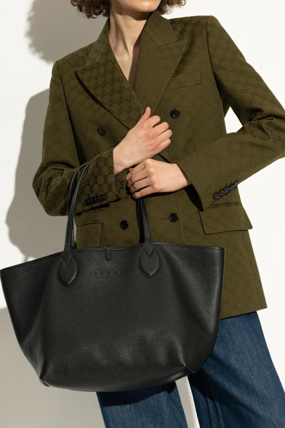 Gucci CZARNY Dwustronna torba `Totissima Large` typu `shopper`